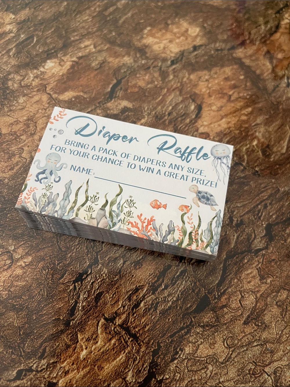 Diaper Raffle Cards